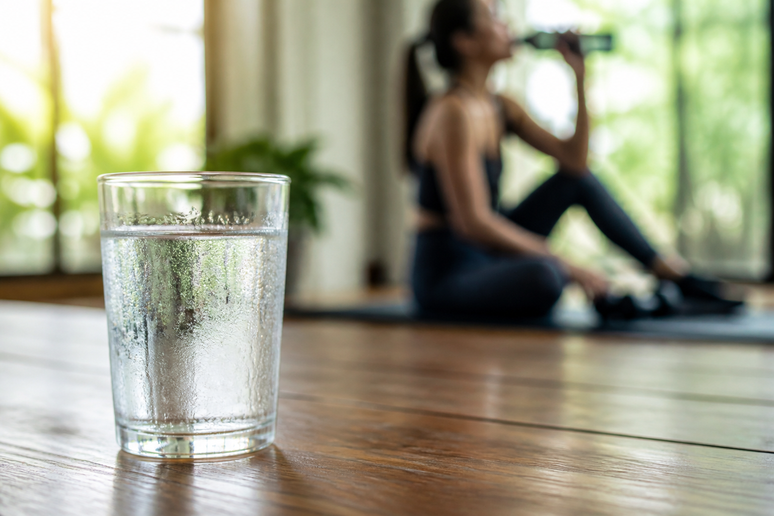 Close-up of a refreshing glass of water